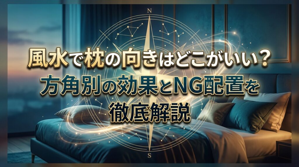 風水で枕の向きはどこがいい？方角別の効果とNG配置を徹底解説