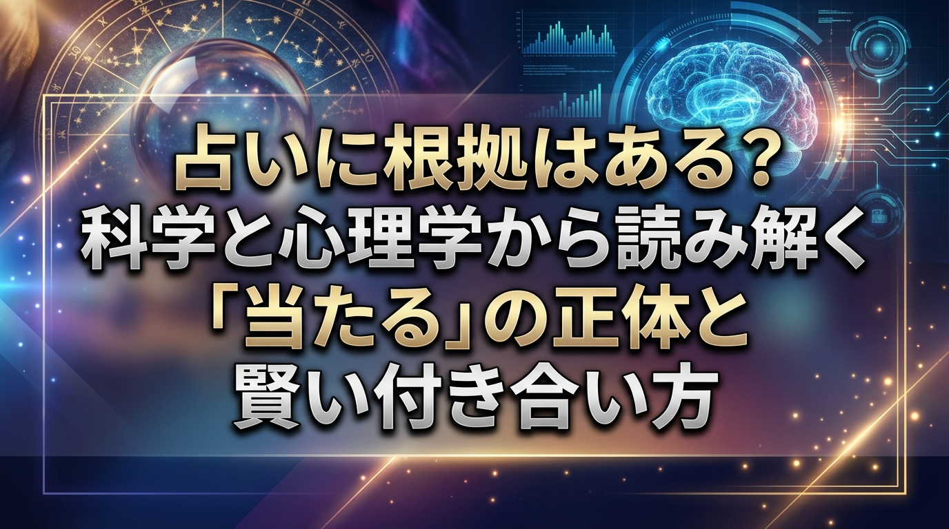 占いに根拠はある？科学と心理学から読み解く「当たる」の正体と賢い付き合い方