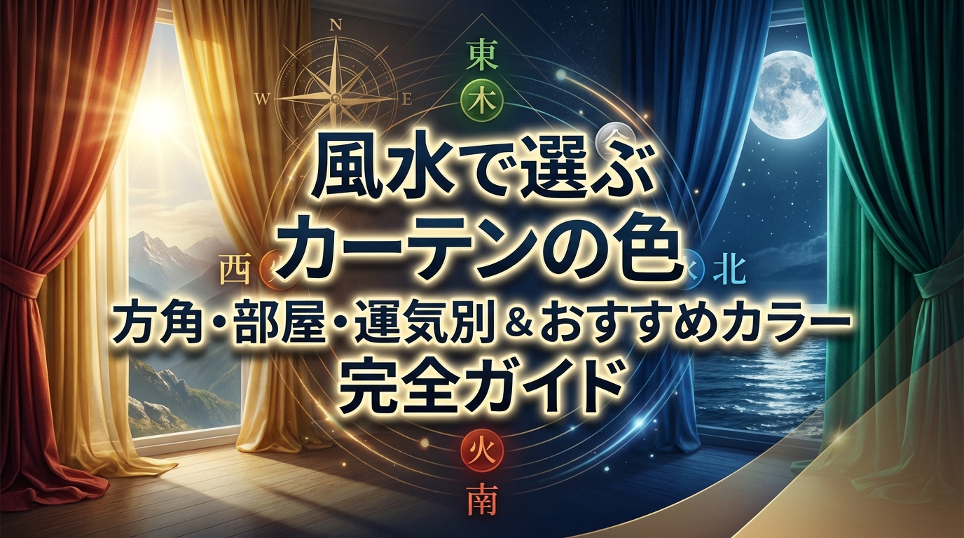 風水で選ぶカーテンの色｜方角・部屋・運気別おすすめカラー完全ガイド