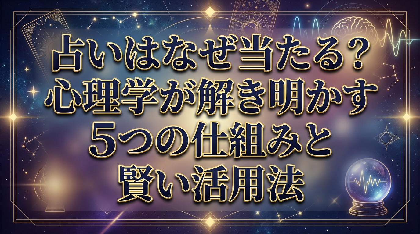 占いはなぜ当たる？心理学が解き明かす5つの仕組みと賢い活用法