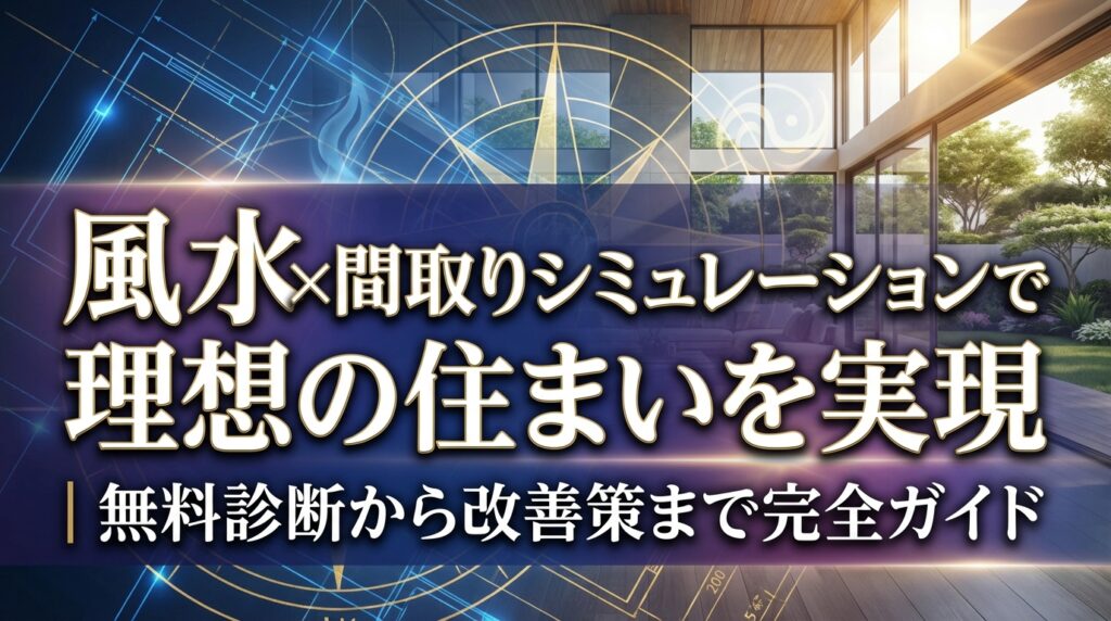 風水×間取りシミュレーションで理想の住まいを実現｜無料診断から改善策まで完全ガイド