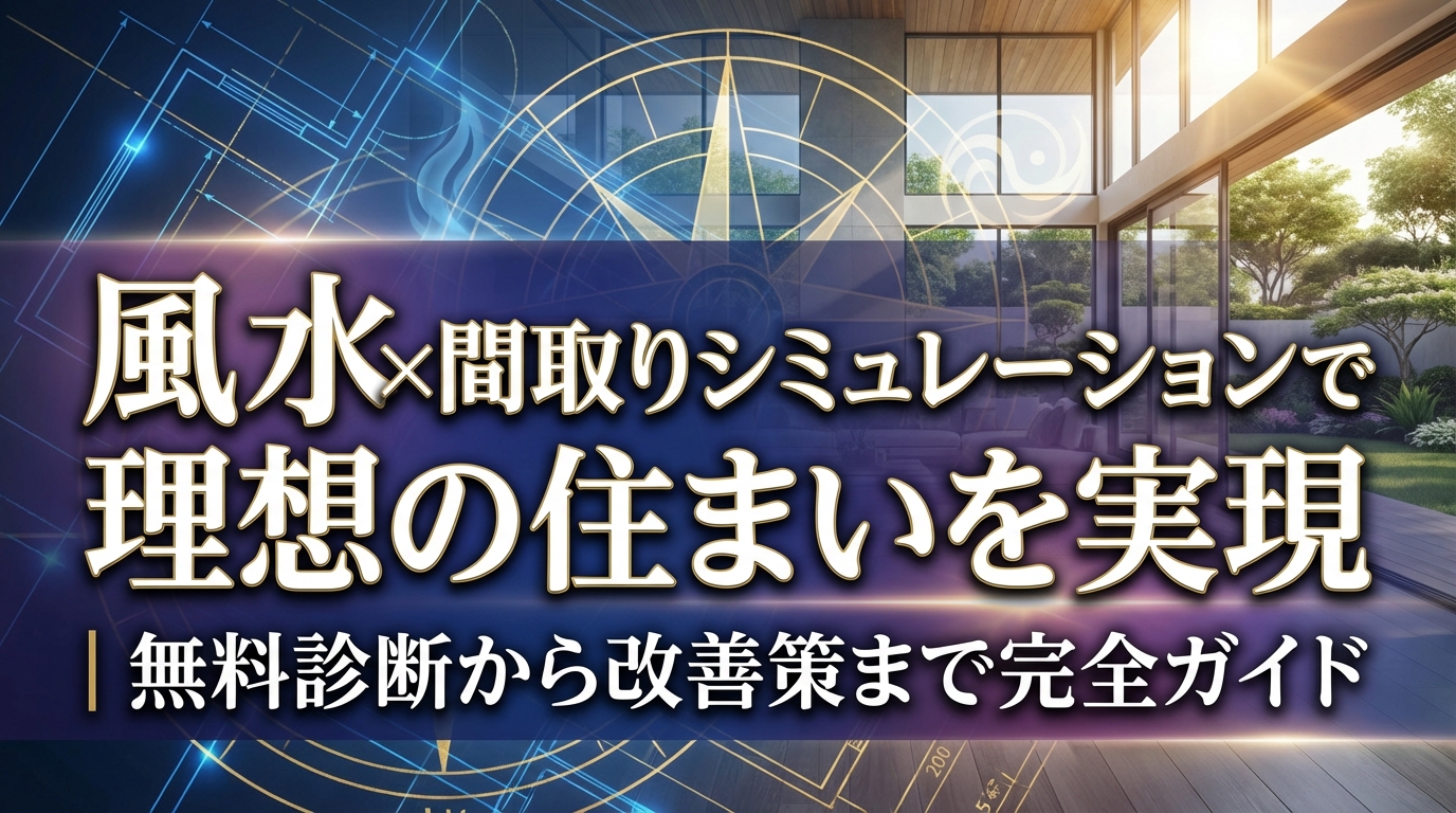 風水×間取りシミュレーションで理想の住まいを実現｜無料診断から改善策まで完全ガイド