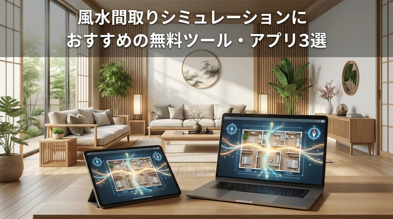 風水間取りシミュレーションにおすすめの無料ツール・アプリ3選