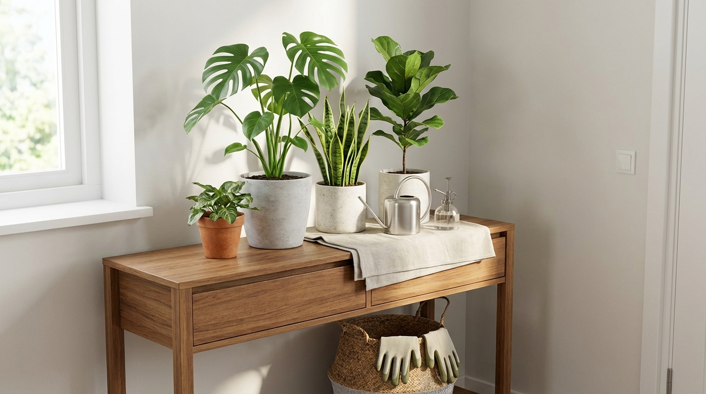 玄関の観葉植物を枯らさない手入れのコツ