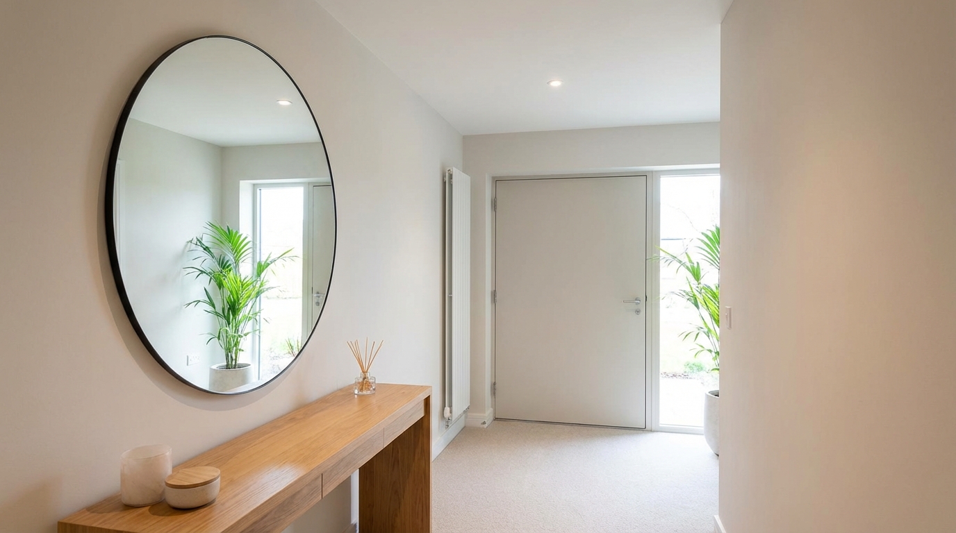 玄関の鏡が風水でよくないとされる理由と正しい配置