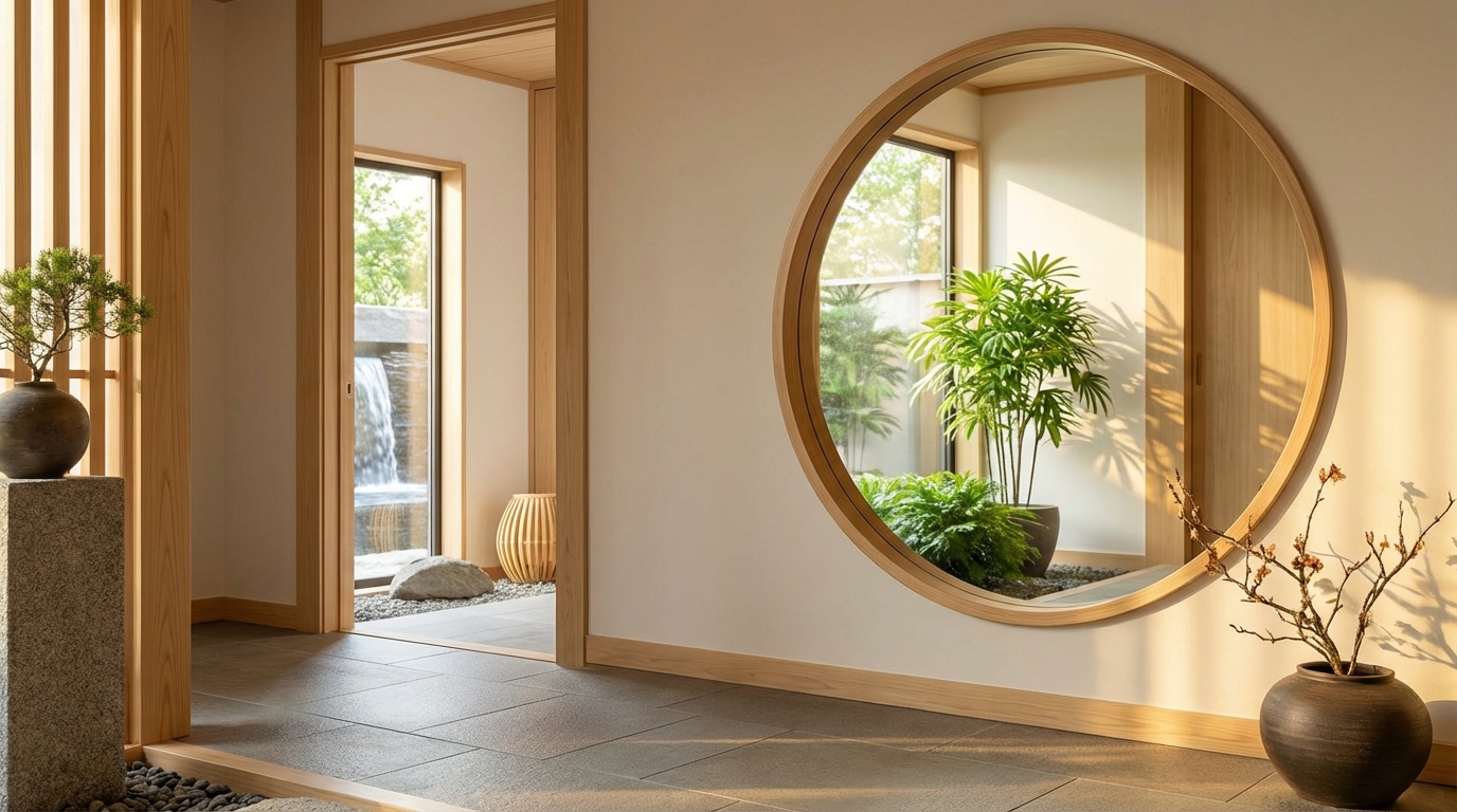 風水で運気が上がる玄関の鏡の置き方