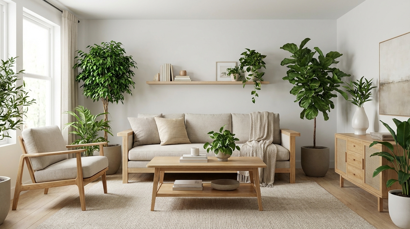 【実践5ステップ】リビング観葉植物の風水配置ガイド