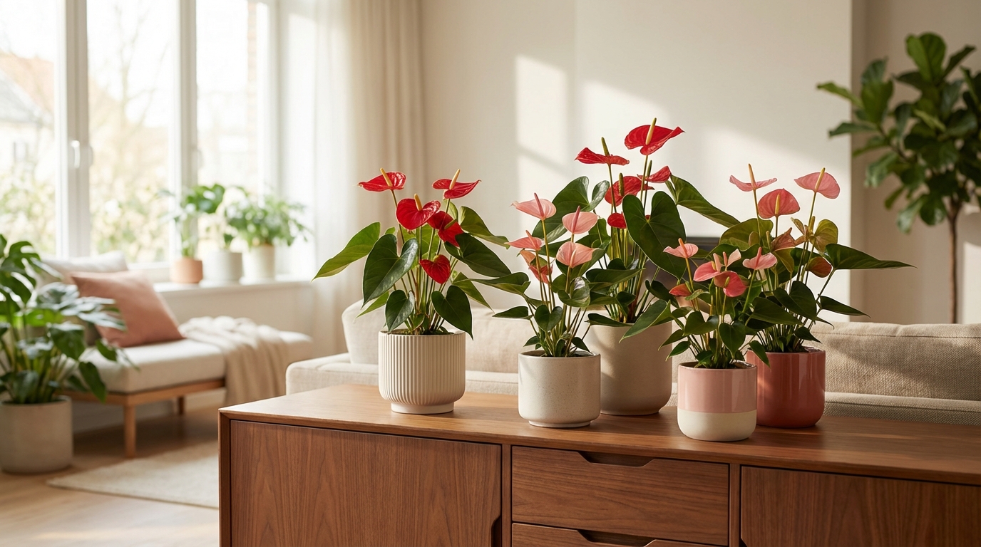 アンスリウムは風水で恋愛運・対人運を高める観葉植物