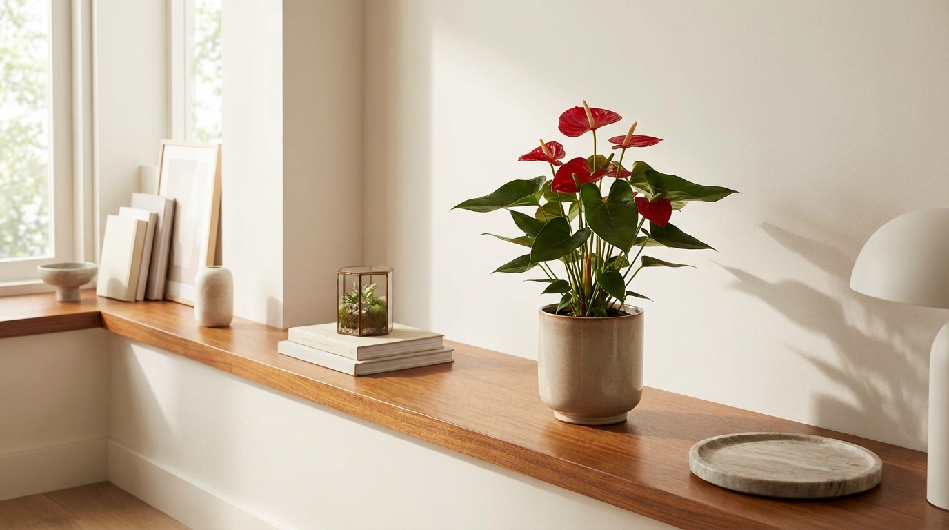 アンスリウムの風水効果を最大化する飾り方5つのコツ