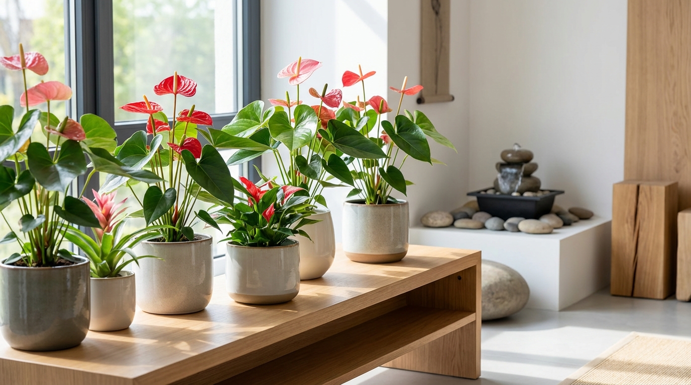 風水目的でアンスリウムを購入する際の選び方