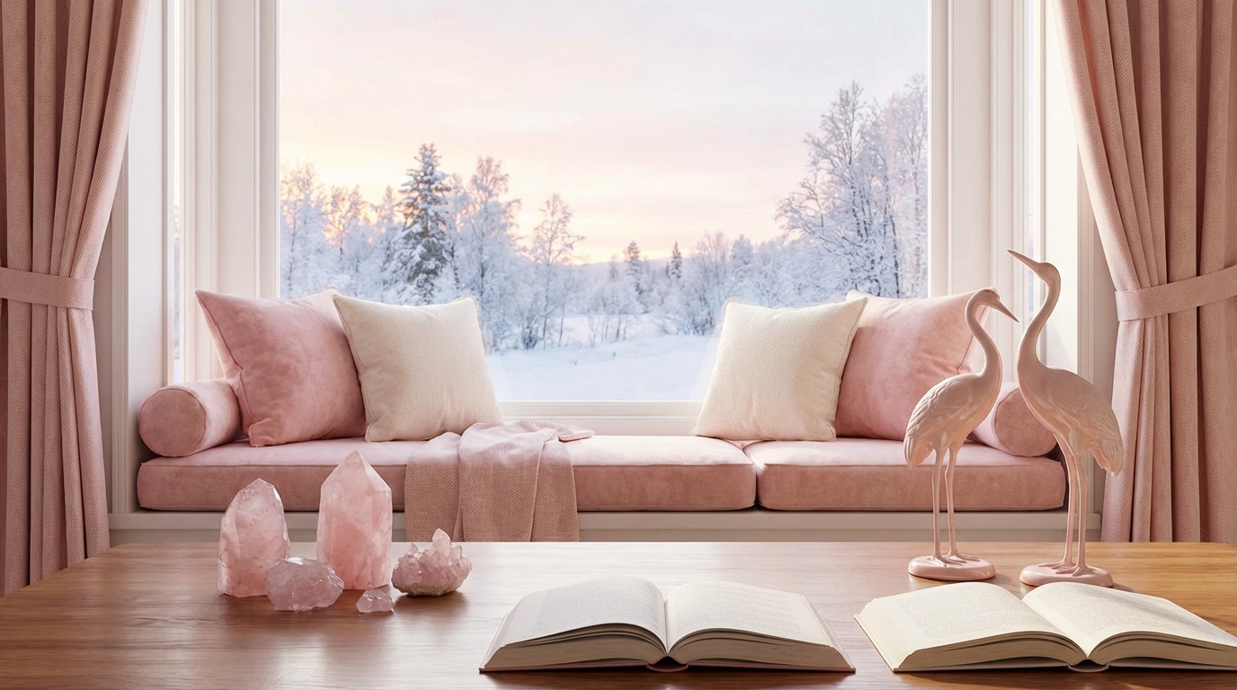 【北】風水の色はピンク・アイボリー｜恋愛運・信頼運アップ