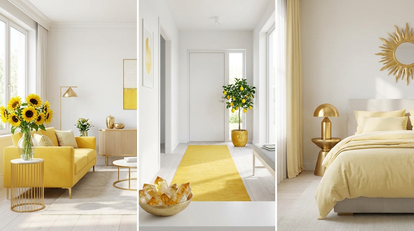 【場所別】黄色風水の正しい取り入れ方ガイド