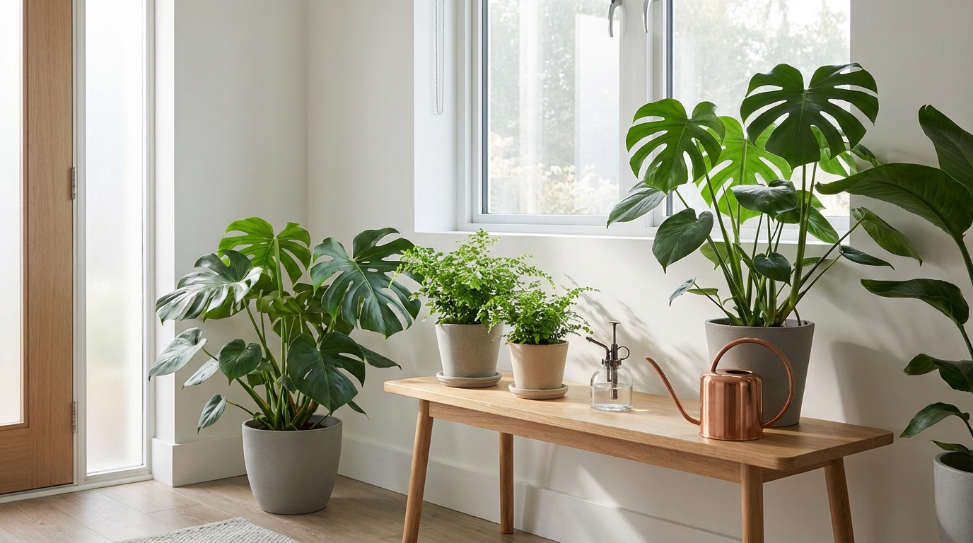 玄関の観葉植物を枯らさない管理方法