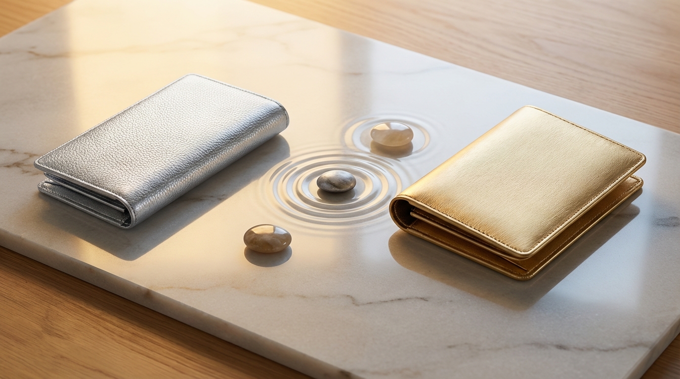 シルバーとゴールドの財布を風水で比較｜どっちを選ぶべき？