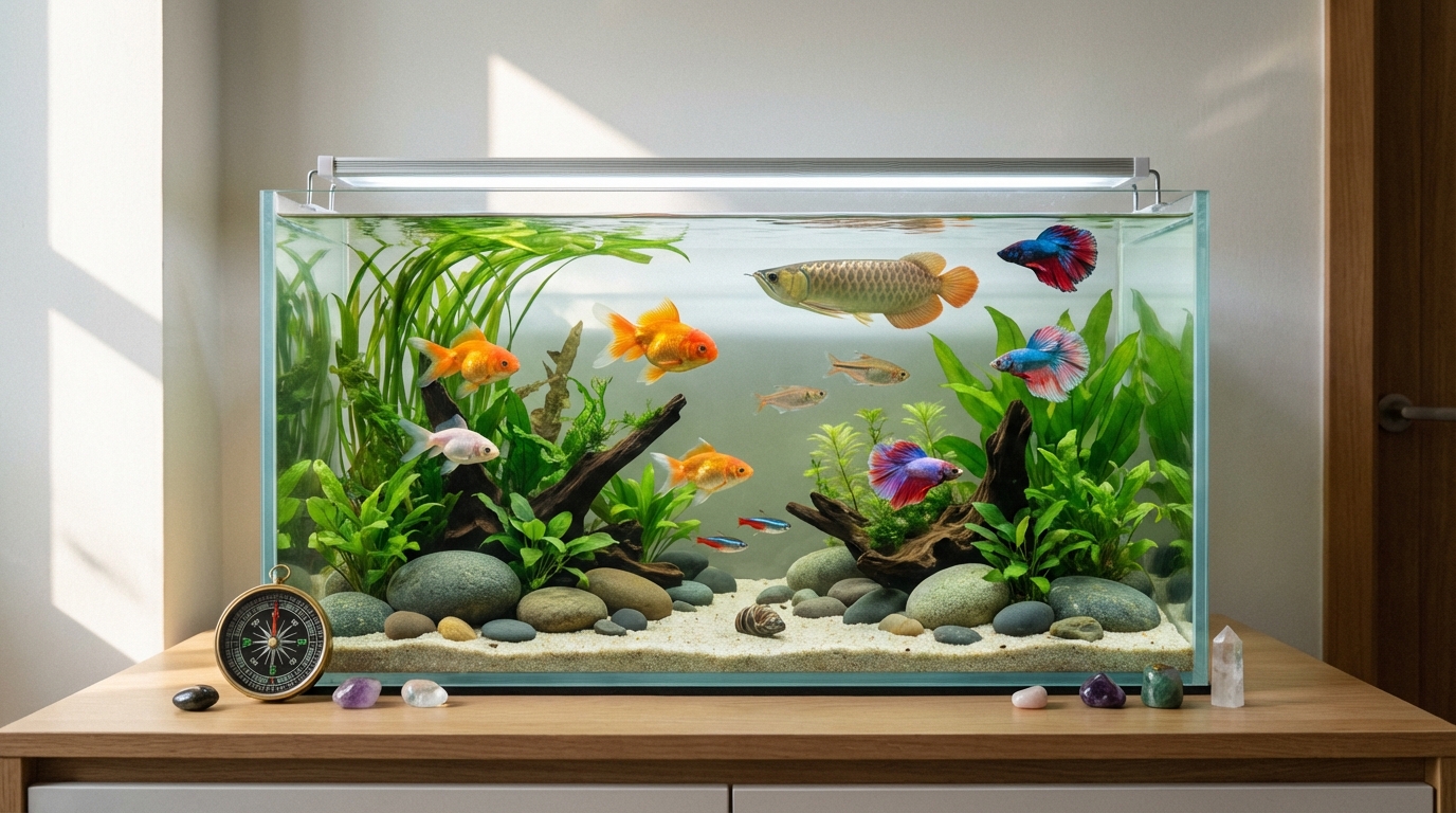 風水効果を高める魚の種類・数・色の選び方