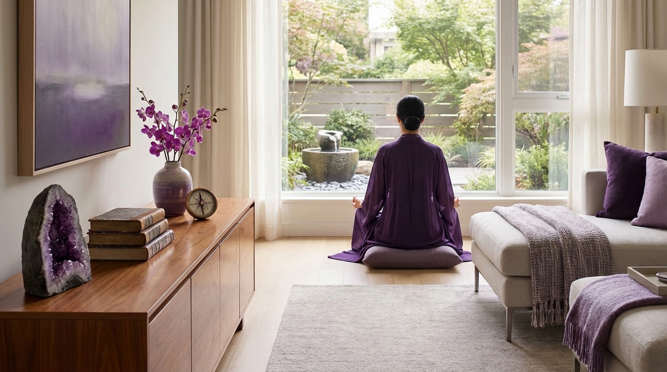 風水で紫色が効果を発揮する運気と向いている人