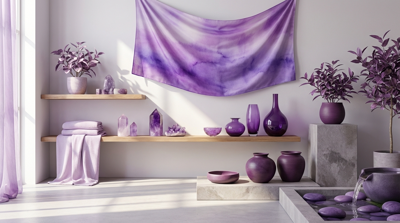 風水における紫の濃淡で変わる効果｜色調別の使い分け