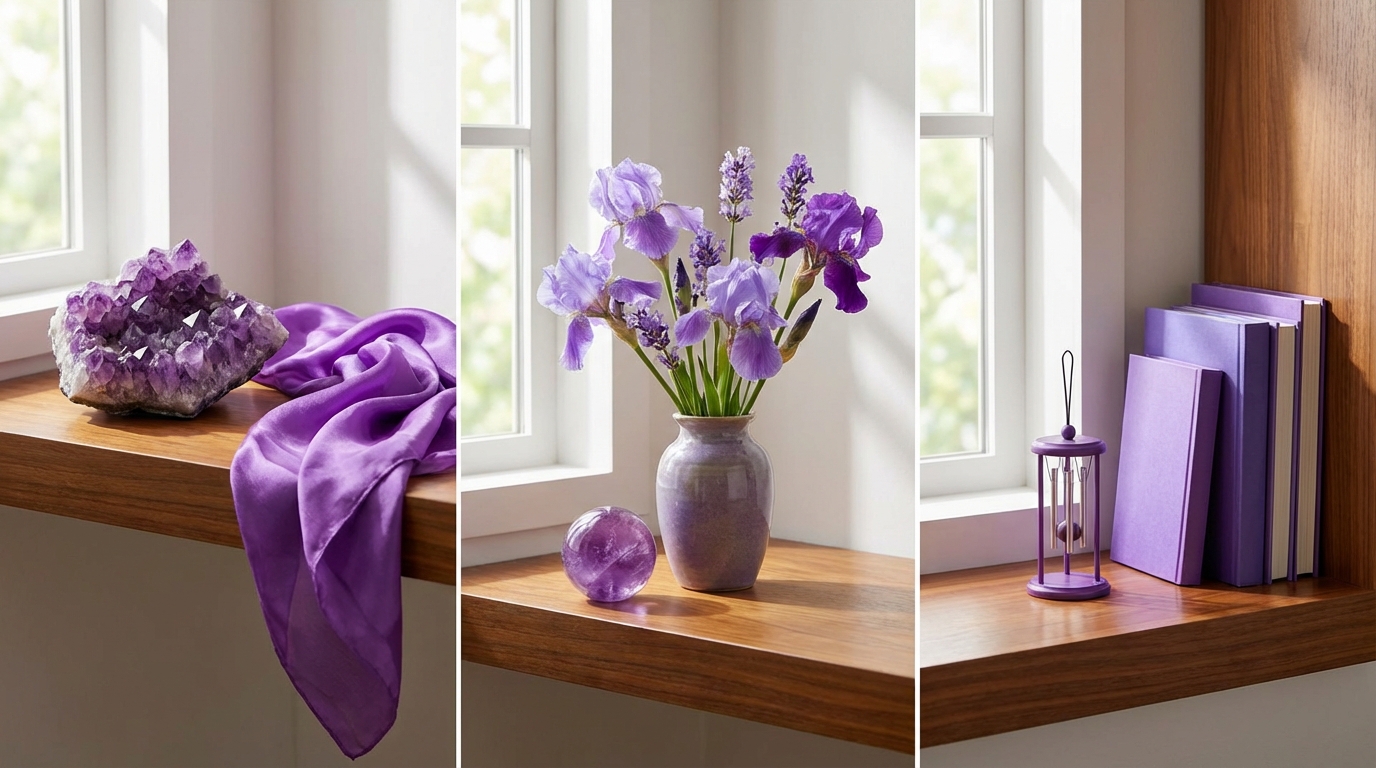 風水で紫色を取り入れるおすすめアイテム【目的別】