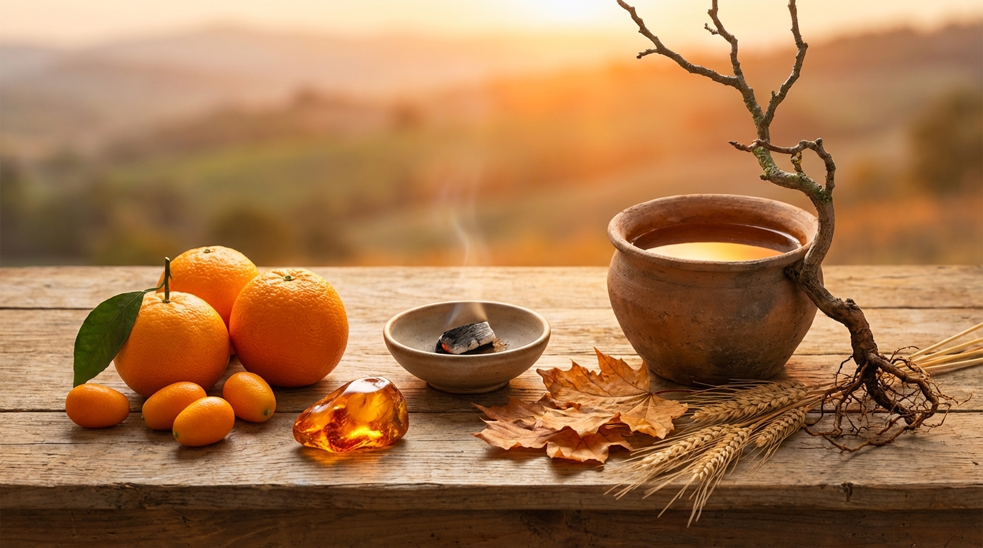 五行思想から読み解くオレンジ色の意味