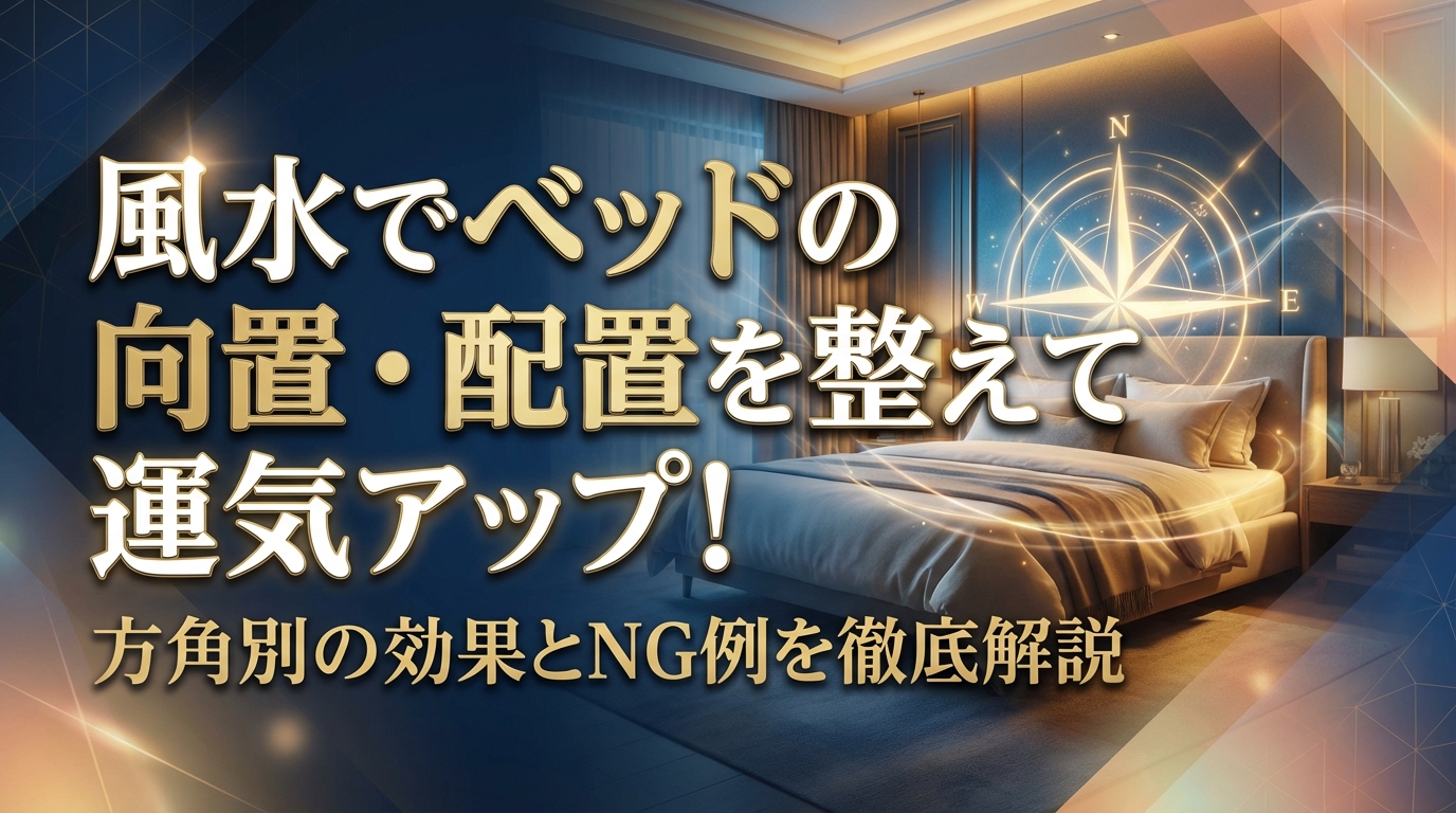 風水でベッドの向き・配置を整えて運気アップ!方角別の効果とNG例を徹底解説