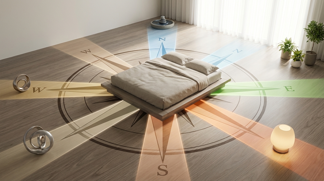 【方角別】風水におけるベッドの向きと効果一覧
