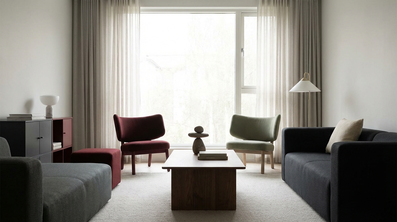 リビングの風水で避けるべきNG配色5選