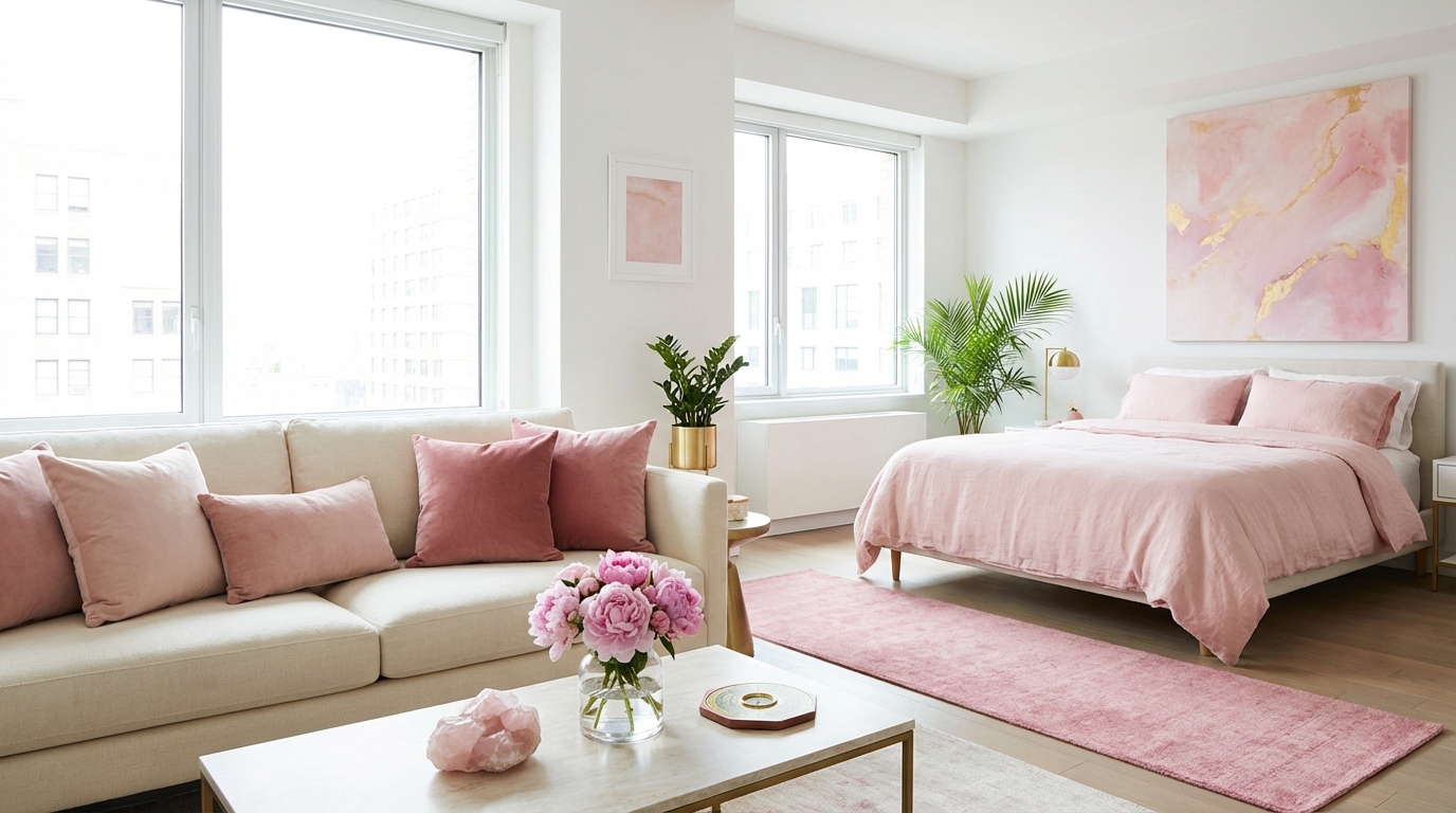 【場所別】風水でピンクを取り入れるテクニック