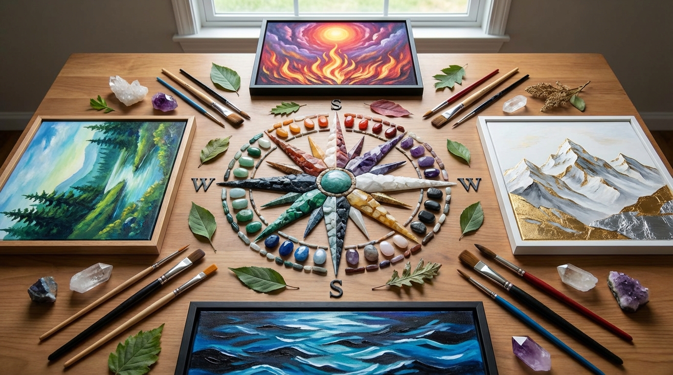 【方角別】風水で相性の良い絵画の色とモチーフ一覧