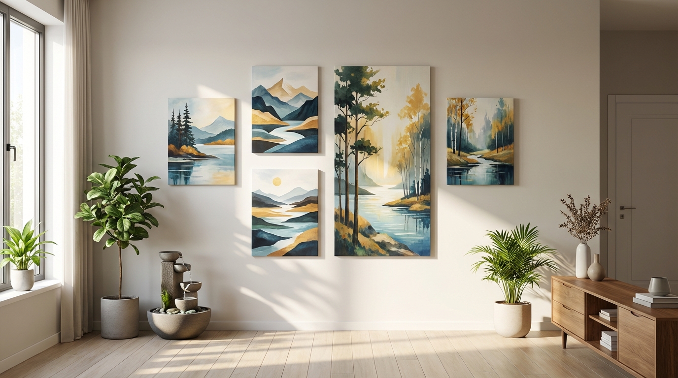 風水効果を最大化する絵画の飾り方5つのポイント