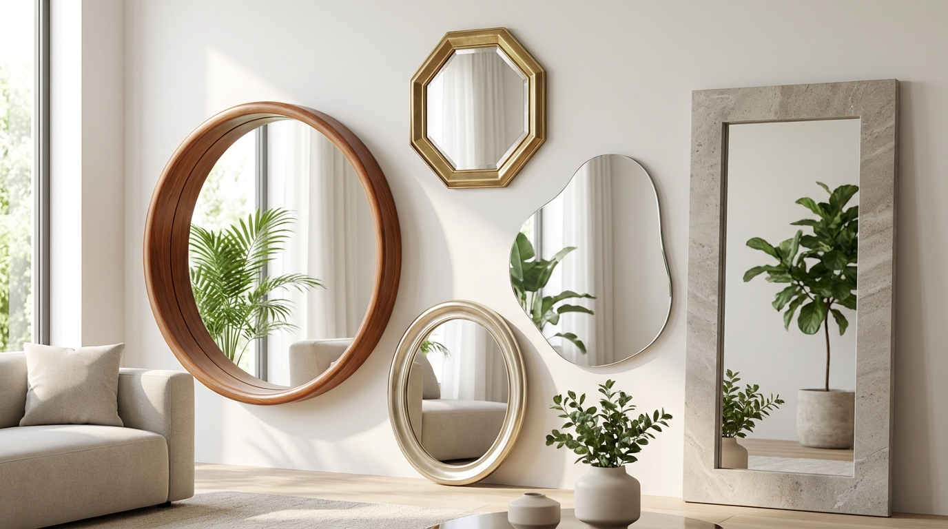 風水効果を高める鏡の選び方｜形状・サイズ・素材