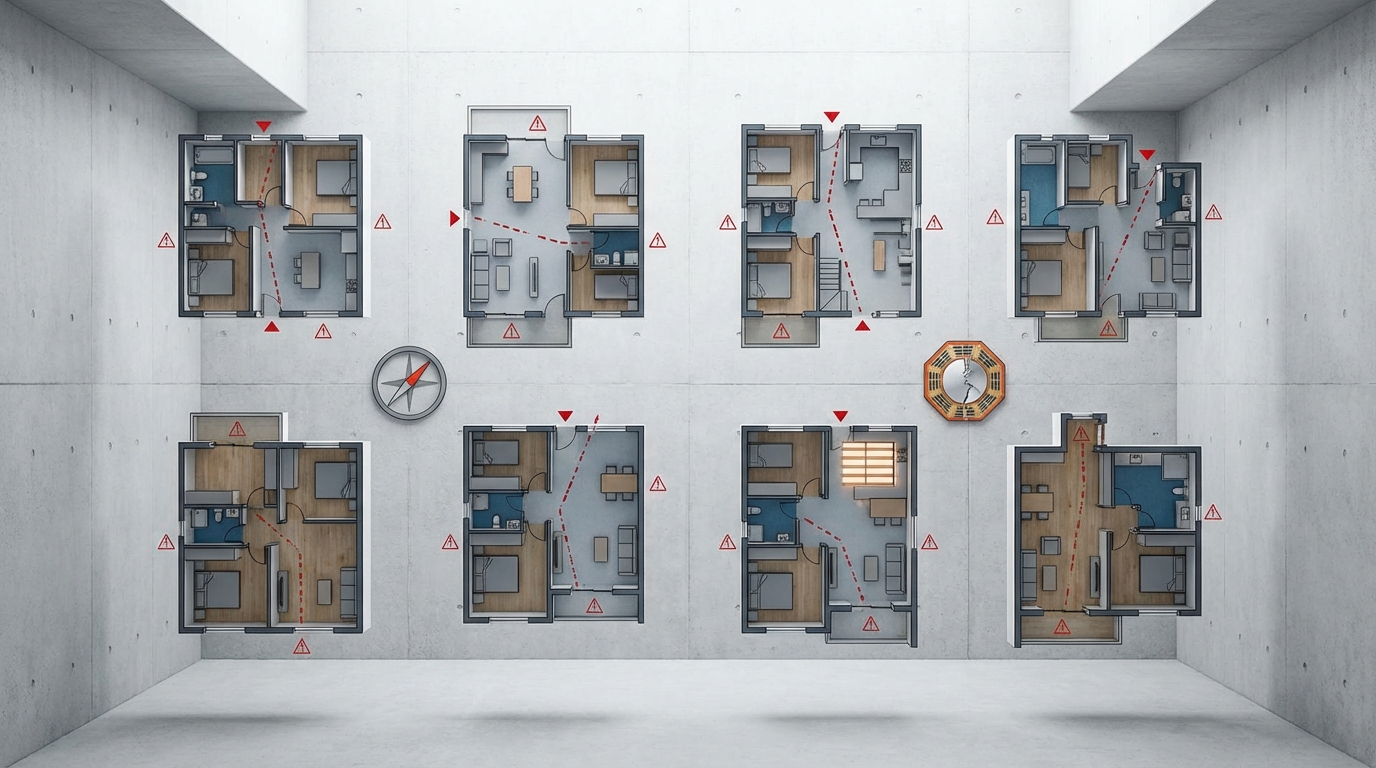 【注意が必要】できれば避けたい風水的にダメな間取り8選