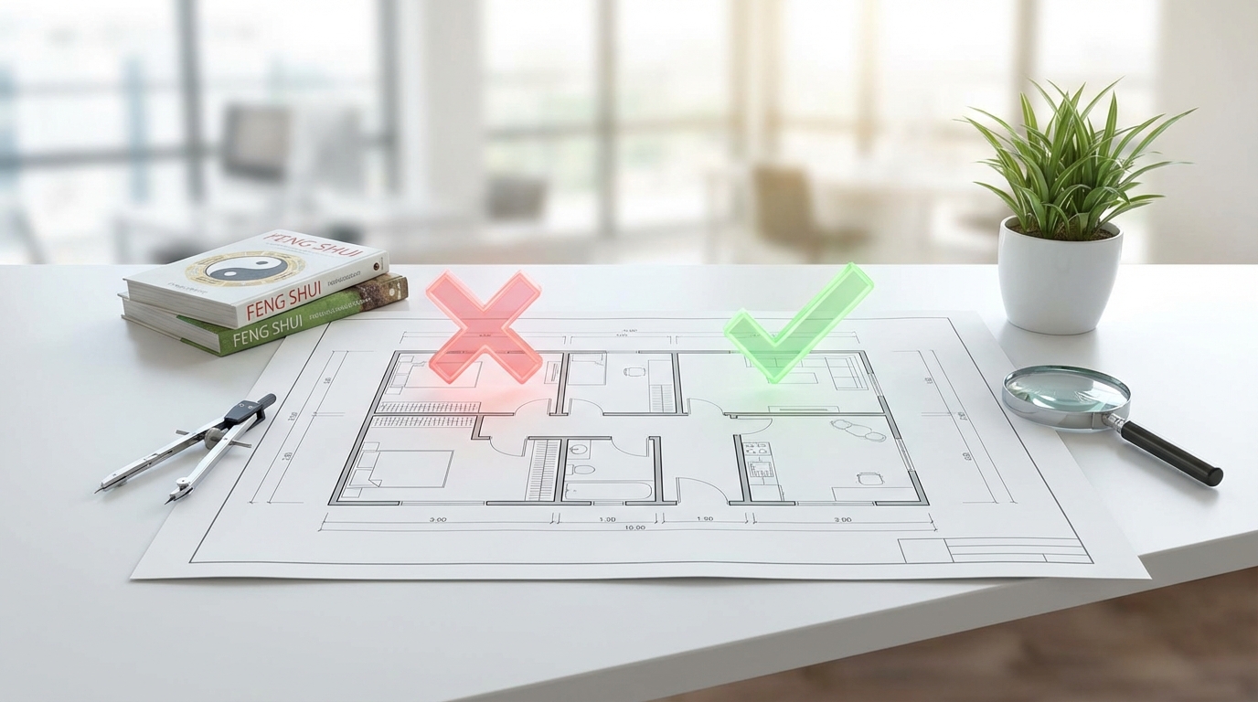 【場所別早見表】風水でダメな間取りのNGポイントと対策まとめ