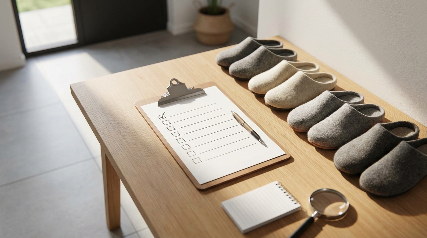 スリッパ購入前のチェックリスト5項目