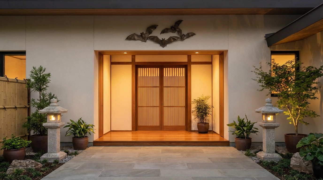 玄関とコウモリが最強の組み合わせである風水的理由