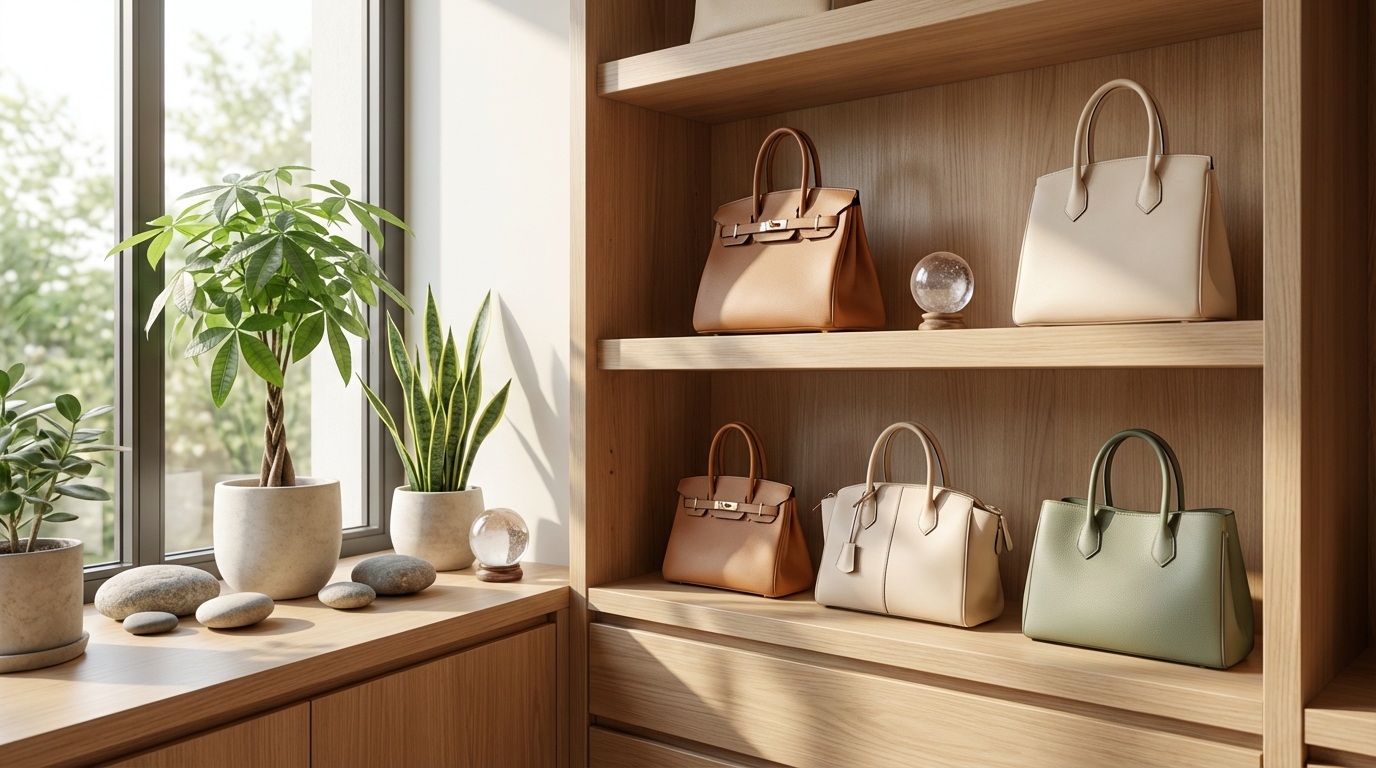 バッグの置き場所と風水的に正しい保管方法
