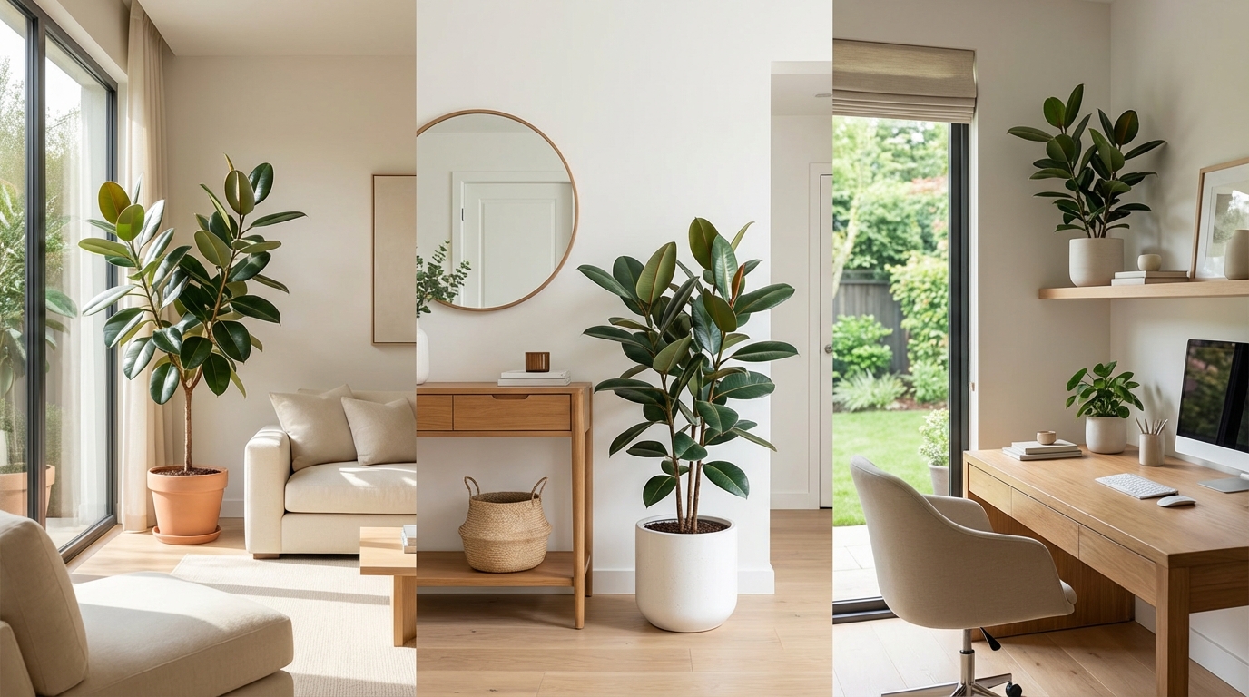 【場所別】ゴムの木を置くと得られる風水効果