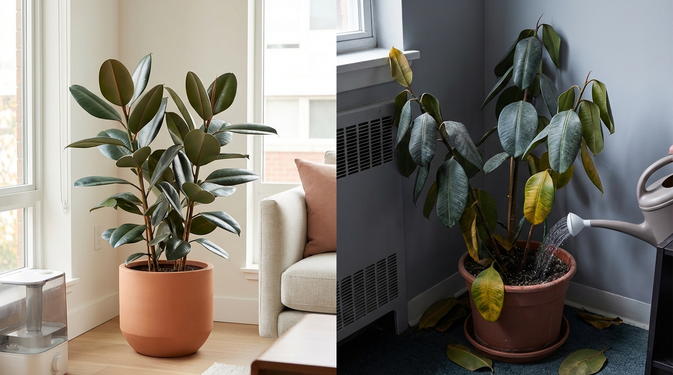 ゴムの木を置く際のNG行為と注意点