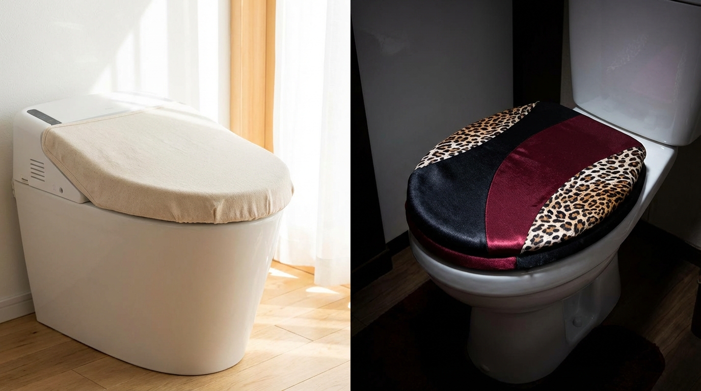 風水でNGとされるトイレカバーの色・素材・柄