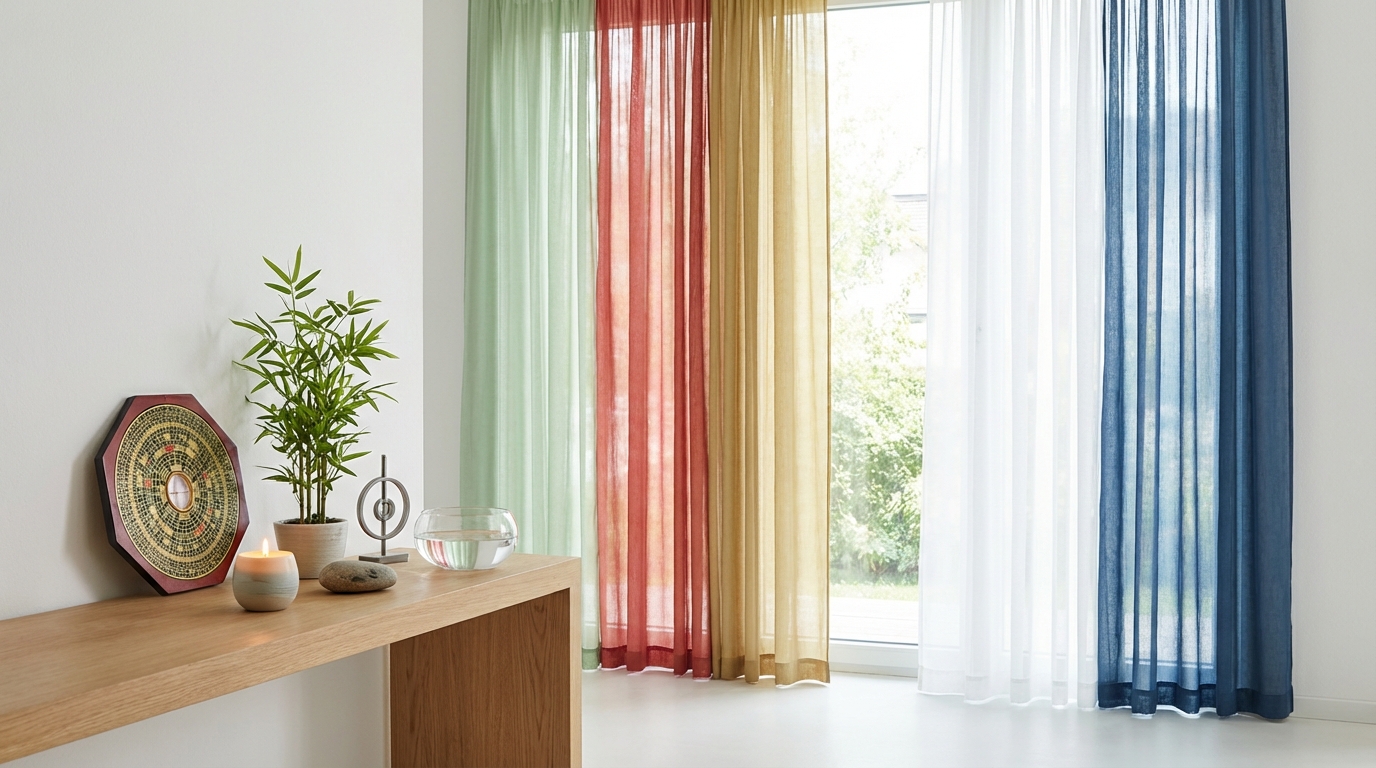 【早見表】風水で選ぶカーテンの色一覧