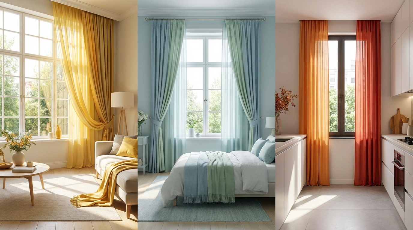 【部屋別】風水で決めるカーテンの色の選び方