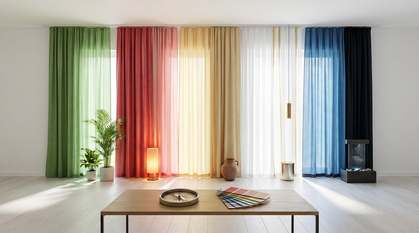 【実践5ステップ】風水でカーテンの色を選ぶ具体的な手順