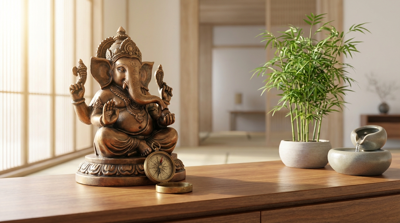 【結論】ガネーシャ置物の風水的に正しい置き場所・方角・向き