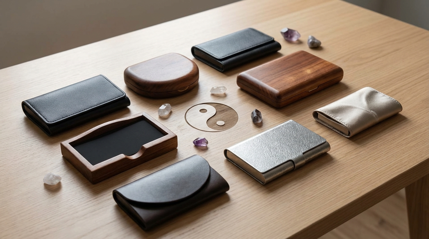 風水効果を高める名刺入れの素材と形状の選び方