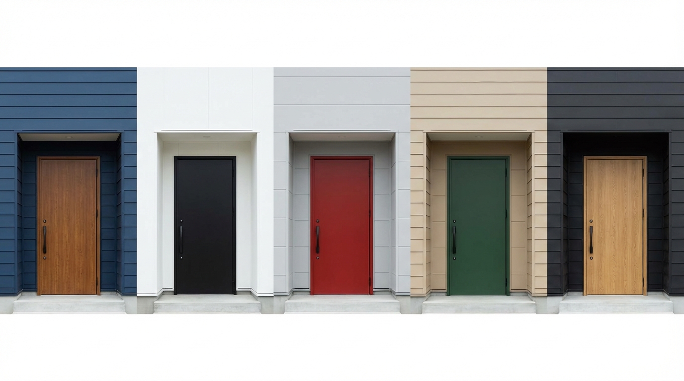 外壁と玄関ドアの色組み合わせ成功パターン5選