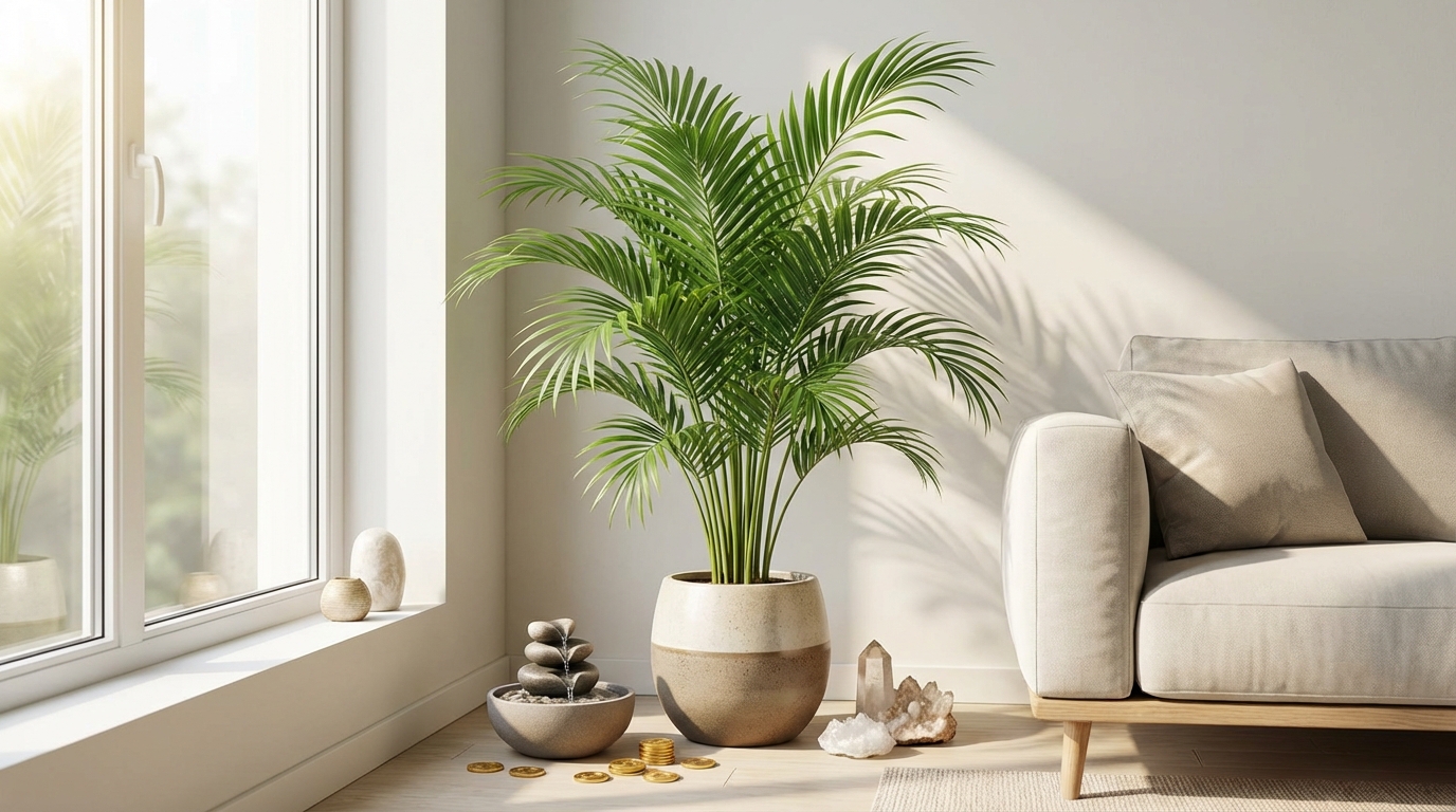 アレカヤシの風水効果を高める飾り方のコツ