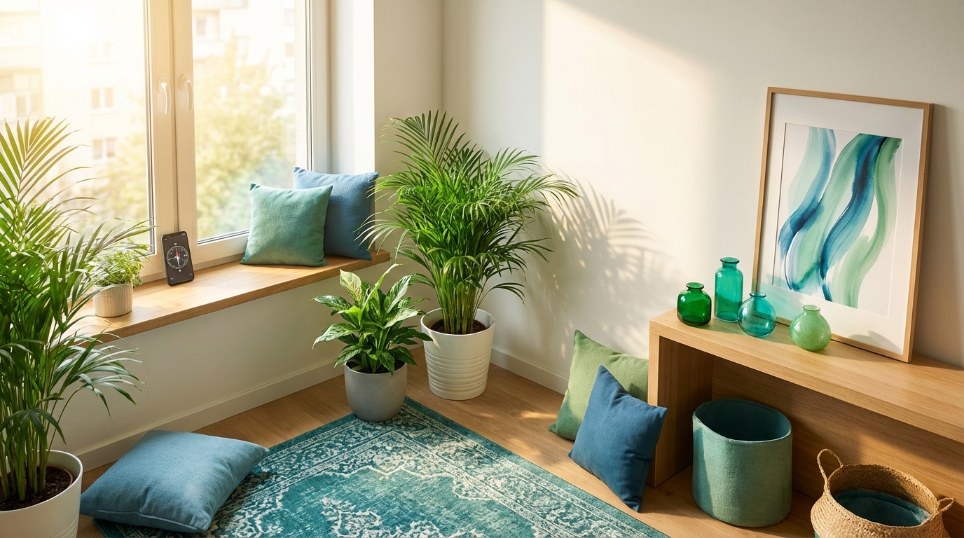 賃貸・低予算でもできる南東の風水カラー活用術