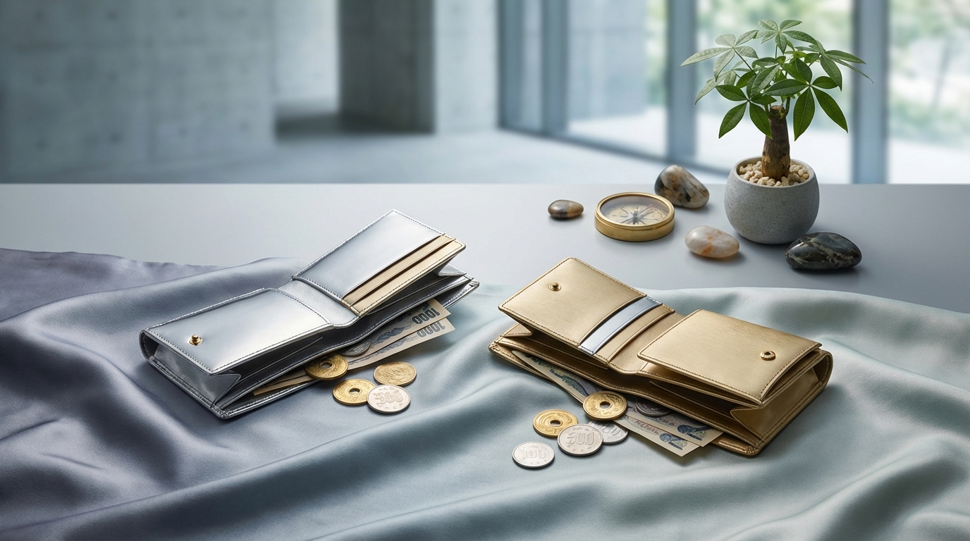 シルバー財布の金運効果｜ゴールドとの違いを風水で解説