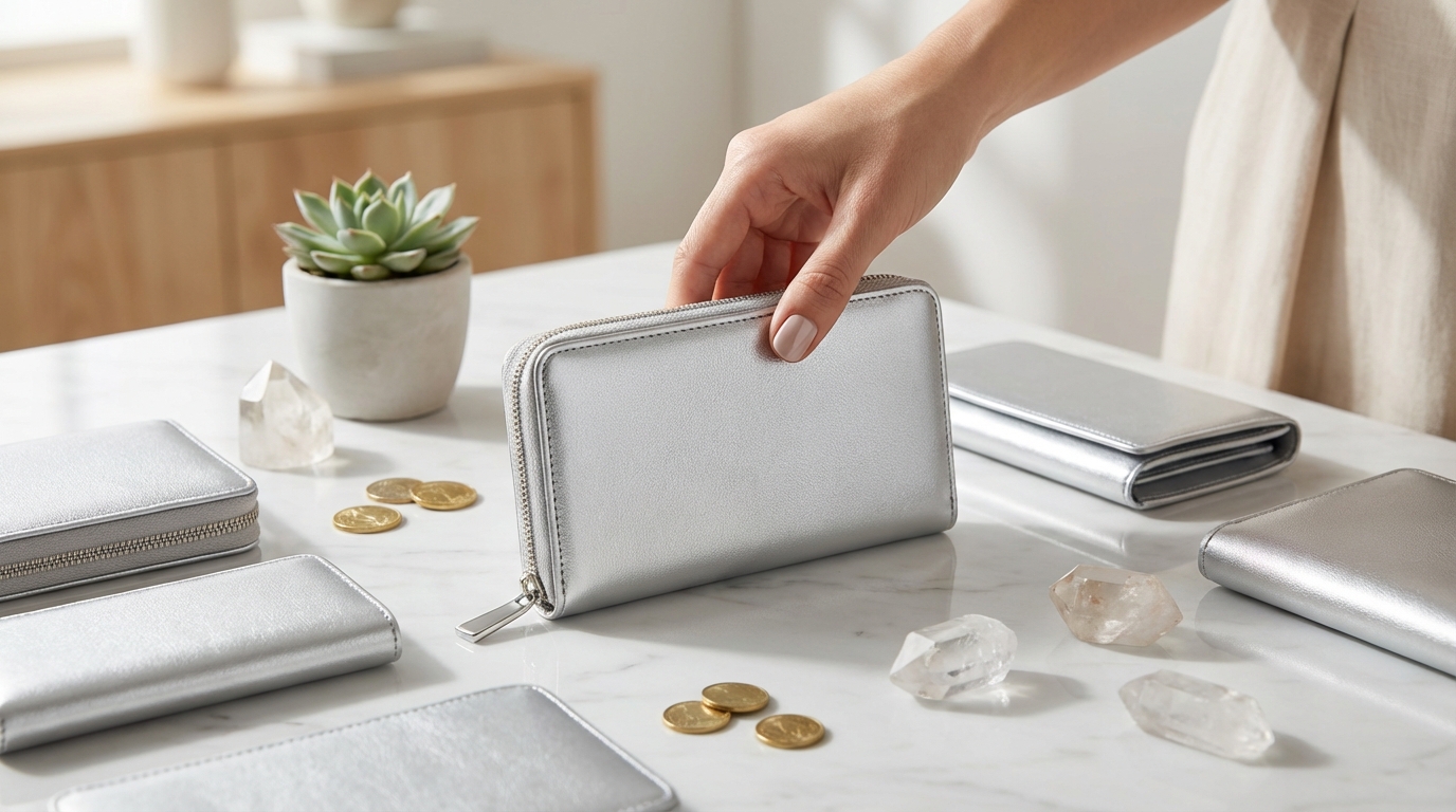 風水的に良いシルバー財布の選び方
