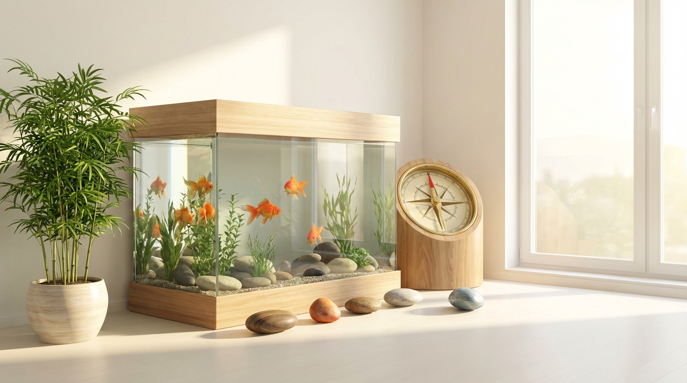 【方角別】金魚水槽の風水的ベストな置き場所