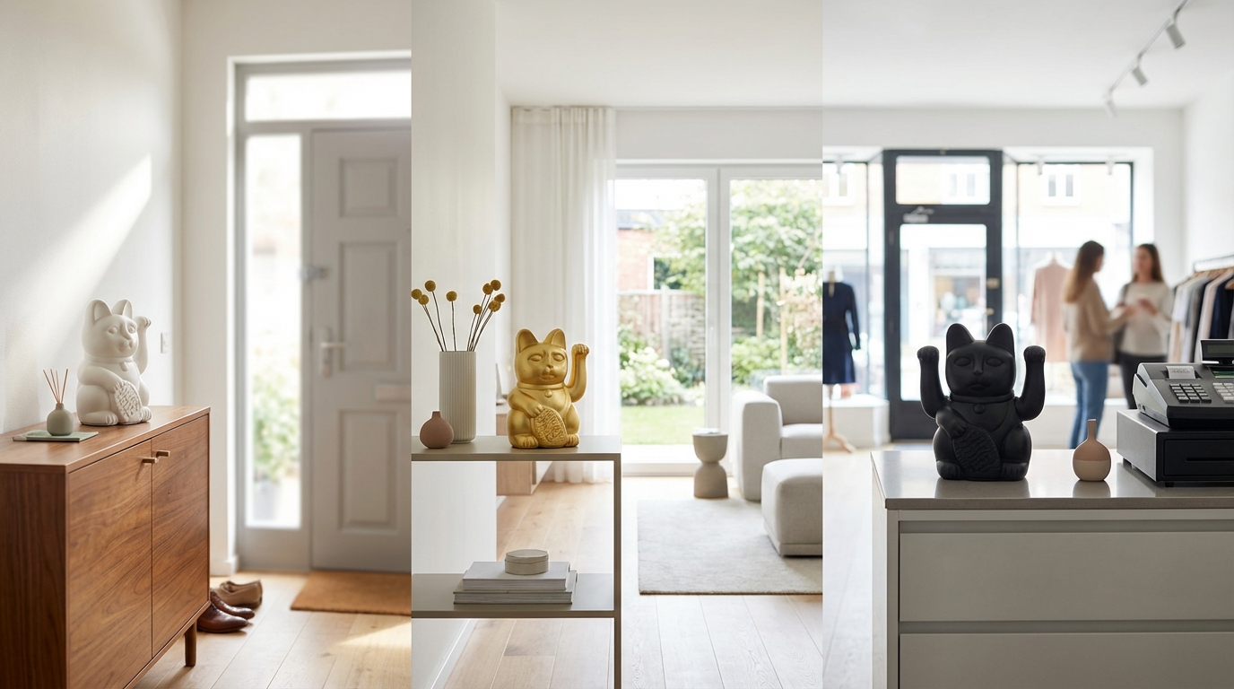 【場所別】招き猫の正しい置き方・向き早見表